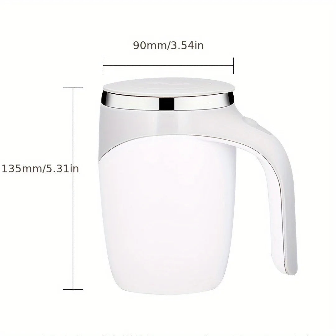 Personal Self Stirring Coffee Mug Automatic Magnetic Stirring Cup Rechargeable Stainless Steel Electric Mug for Coffee Tea Milk Hot Drink