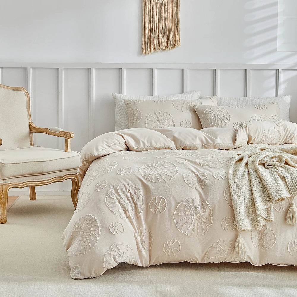 100% Polyester Home Bedding Quilts Cover+ Pillow case  Jacquard Cut Fabric. US EU Drop Shipping Clipping & Carving 3pcs Duvet Cover Set