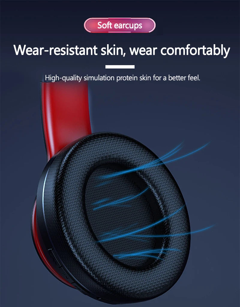 Dual Lenovo HD200 Bluetooth Earphones Over-ear Foldable Computer Wireless Headphones Noise Cancellation HIFI Stereo Gaming Headset