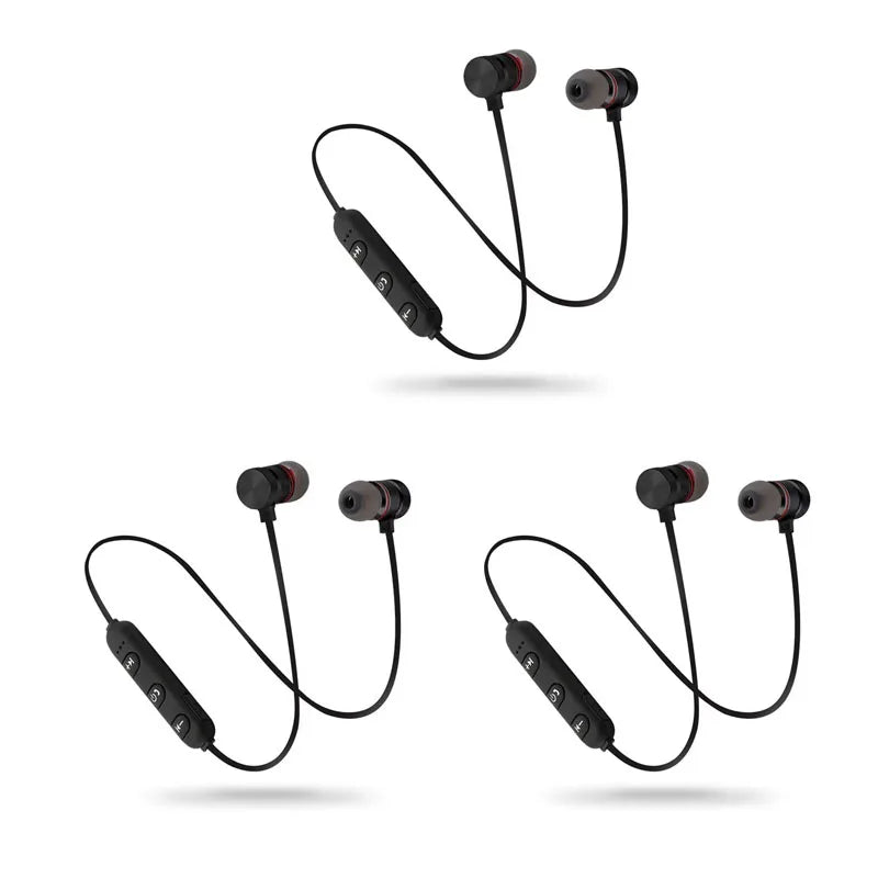 Athletic Earphone1/2/3/4pcs Bluetooth Neckband Magnetic Wireless Earphones Stereo Earbuds Music Headphones With Mic For Xiaomi