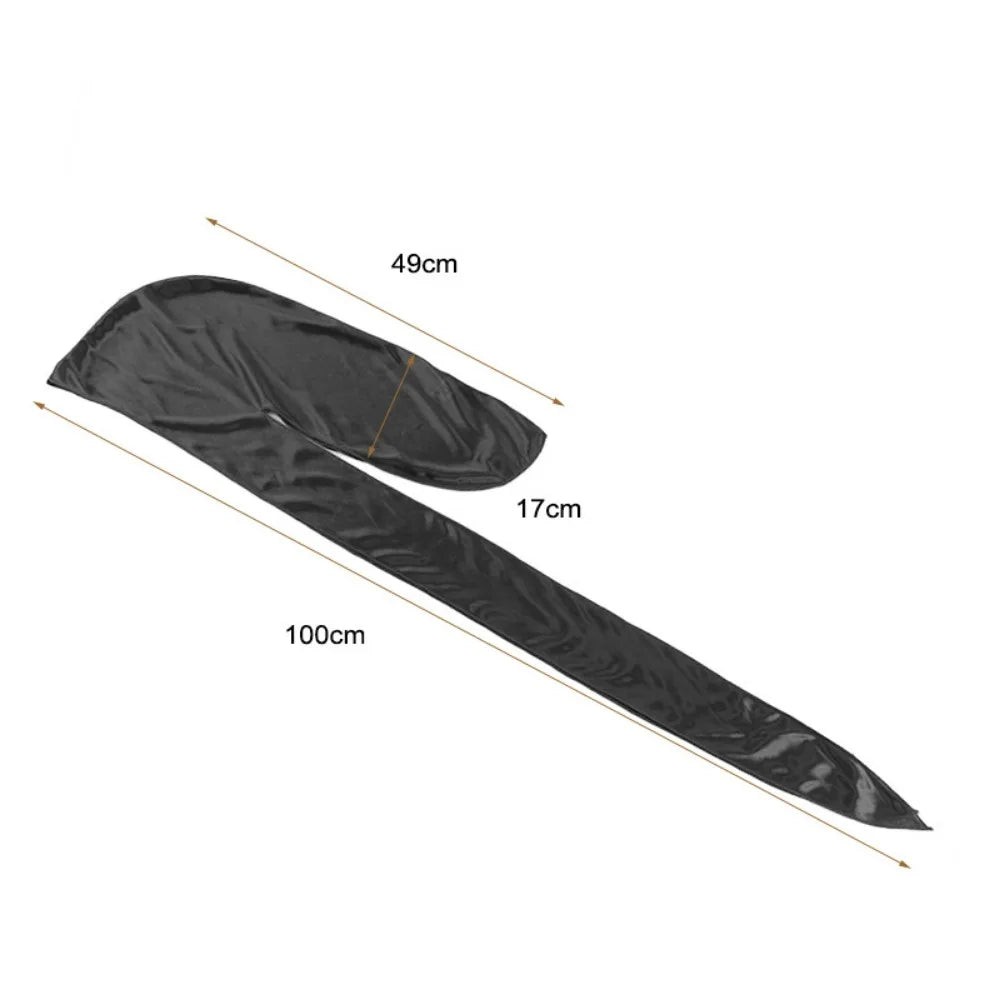 Silky Long Tail Durag, Pirate Hat Headwrap Bandana, Fashion Hair Cap Hijab for Men & Women