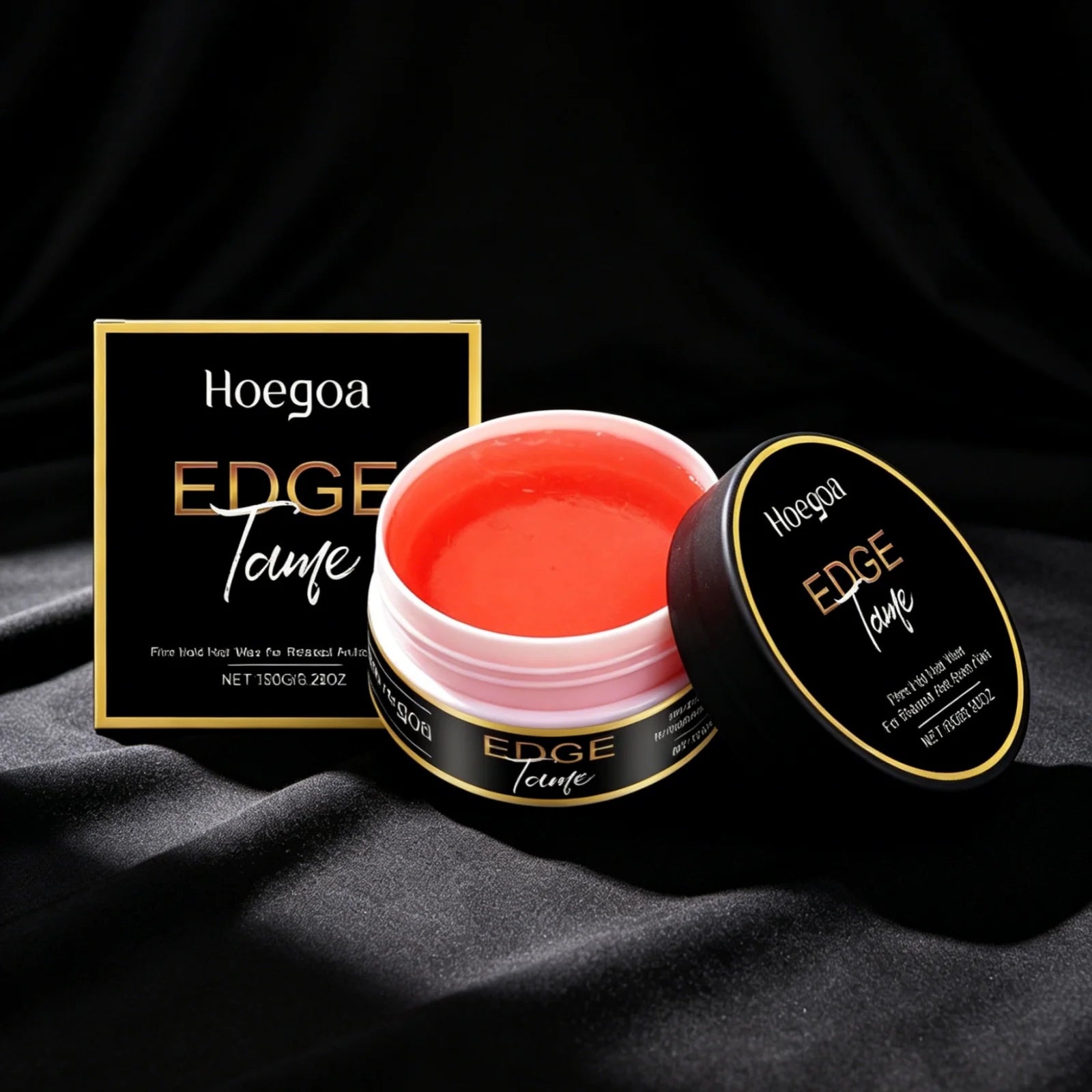 Edge Control  Styling Gel for All Hair Types Firm Hold Smooth Frizz Edge Control Enhance Gloss Fast Shaping Non Sticky Hair Wax 150g