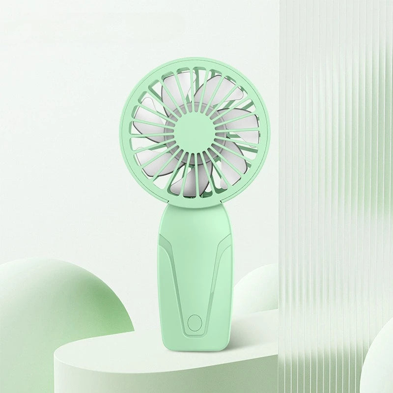 Handy Small Fan ABS Lightweight Cute Appearance USB Rechargeable Mini Fan for On Go Cooling Portable Mini Pocket Fan