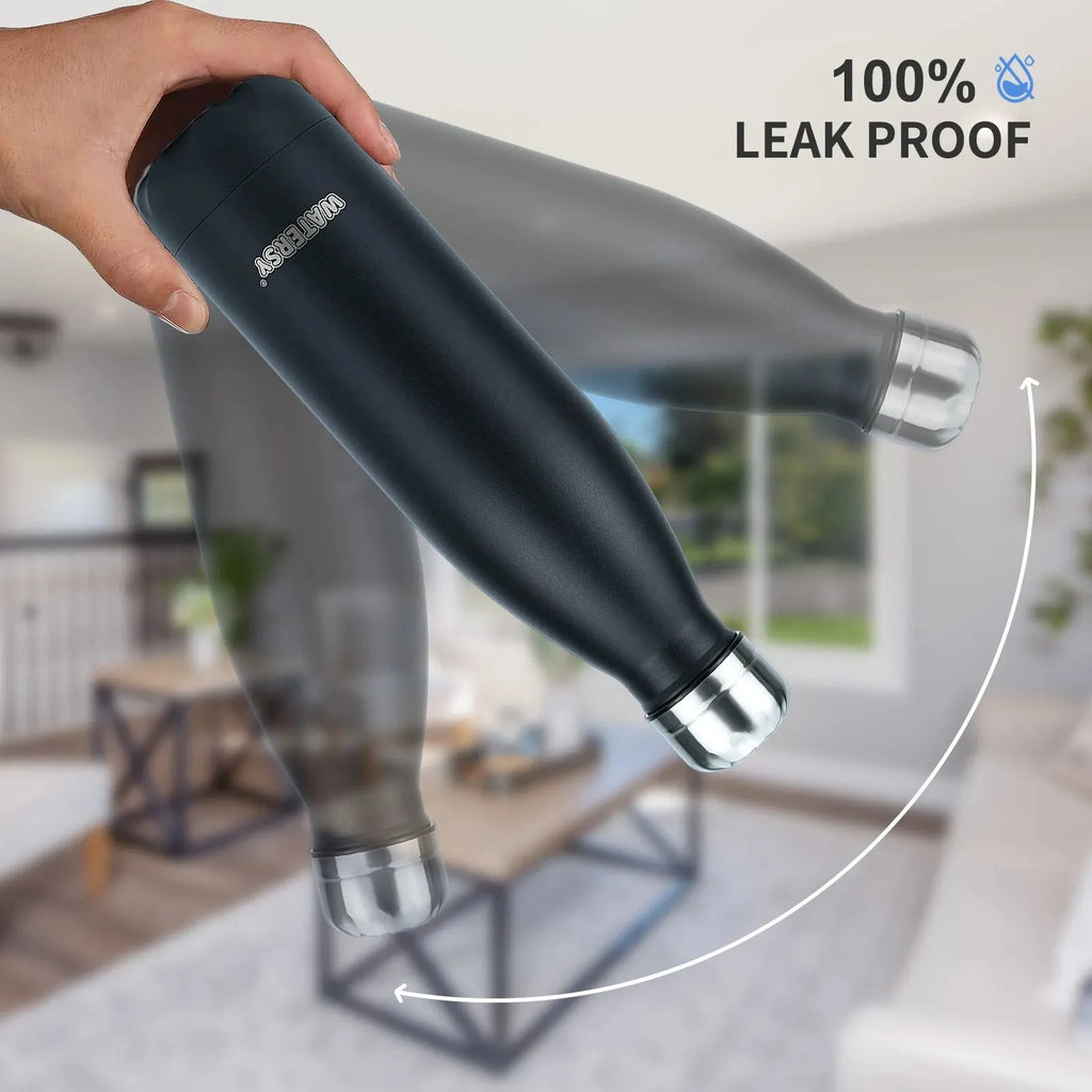 Stainless Steel Water Bottle 500ml Insulated Vacuum Flask Double Wall Thermal Cup Keep Cold Hot Sports Kettle