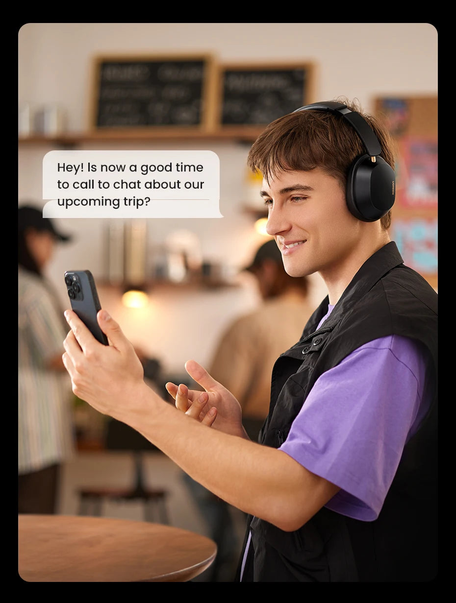 Hight Quality Wireless Bluetooth Headphones 43dB Hybrid Active Noise Cancellation Hi-Res LDAC 75H Spatial Audio Headset Earphones