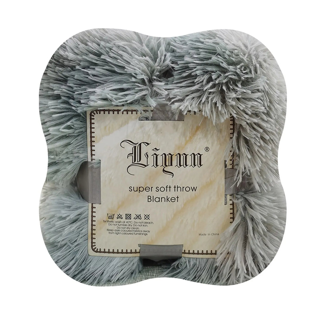 Fuzzy Fur 1PCS Super Soft Faux Elegant Cozy With Fluffy Throw Blanket Bed Sofa Bedspread Long Shaggy Soft Warm Bedding Sheet
