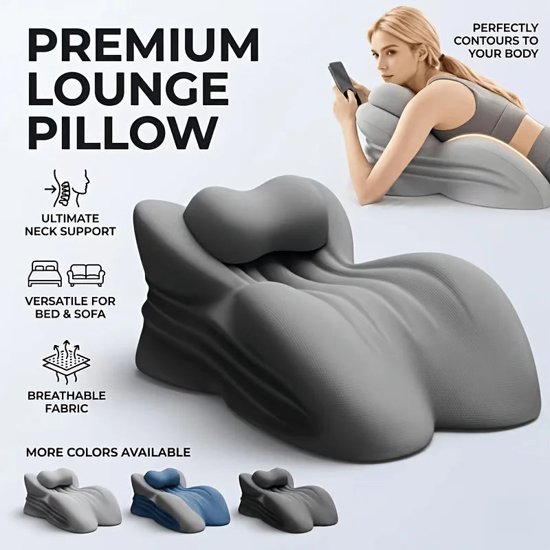 Special Ergonomic Reading Pillow for Adults, Bed Wedge Pillow for Headboard, Suitable for Prone Lying, Reclining & Sitting In Bed, Chin
