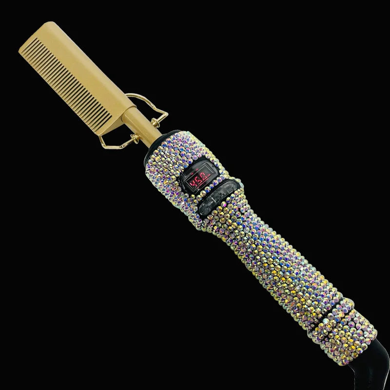 Premium Hot Comb Straight Curling Electric Comb for American African Hair pente quente peigne chauffant lisseur cheveux Styling Tools