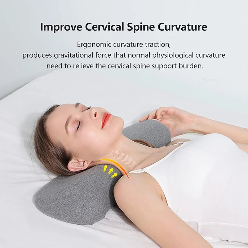 Super Comfortable Cervical Pillow, Memory Foam Contour Pillow, Bed Pillows for Side Sleeper Ergonomic Orthopedic Sleeping Pillow, Neck Pillow