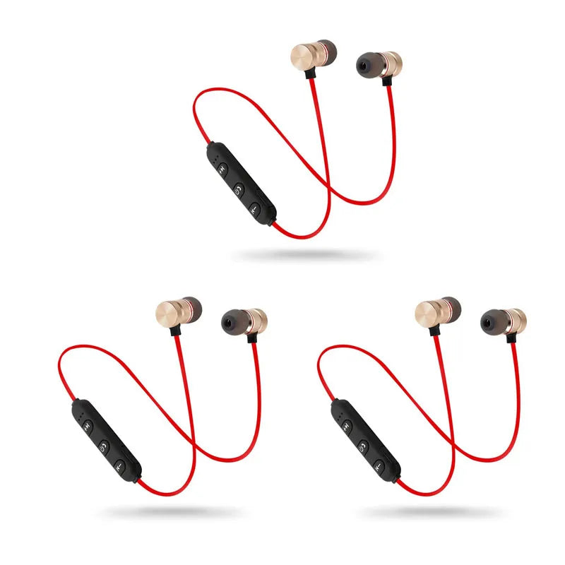 Athletic Earphone1/2/3/4pcs Bluetooth Neckband Magnetic Wireless Earphones Stereo Earbuds Music Headphones With Mic For Xiaomi