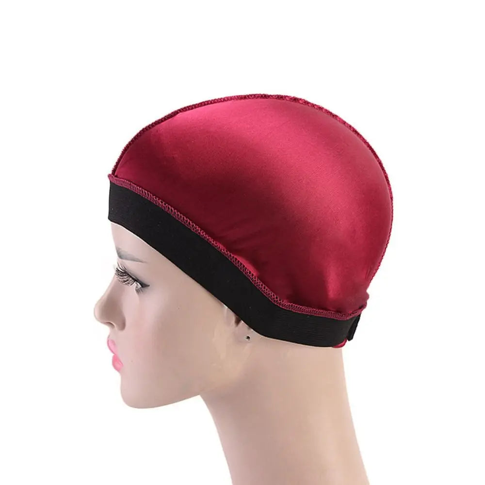 Pure Color Men Caps Durag Style Hats Bonnet Elastic Breathable Wave Caps Polyester Multicolor Durag Cap Men Outdoor Wave Caps
