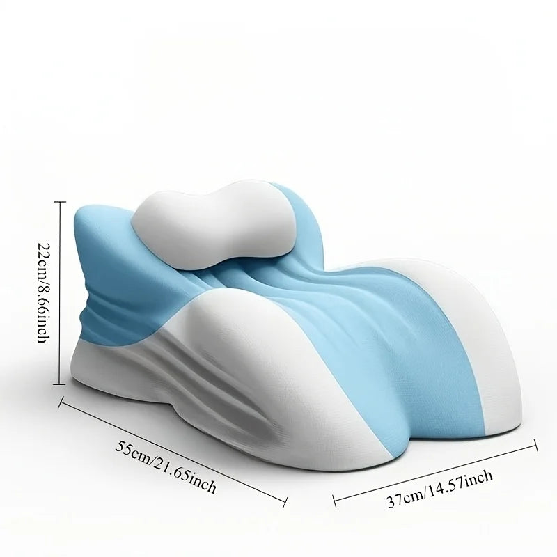 Special Ergonomic Reading Pillow for Adults, Bed Wedge Pillow for Headboard, Suitable for Prone Lying, Reclining & Sitting In Bed, Chin