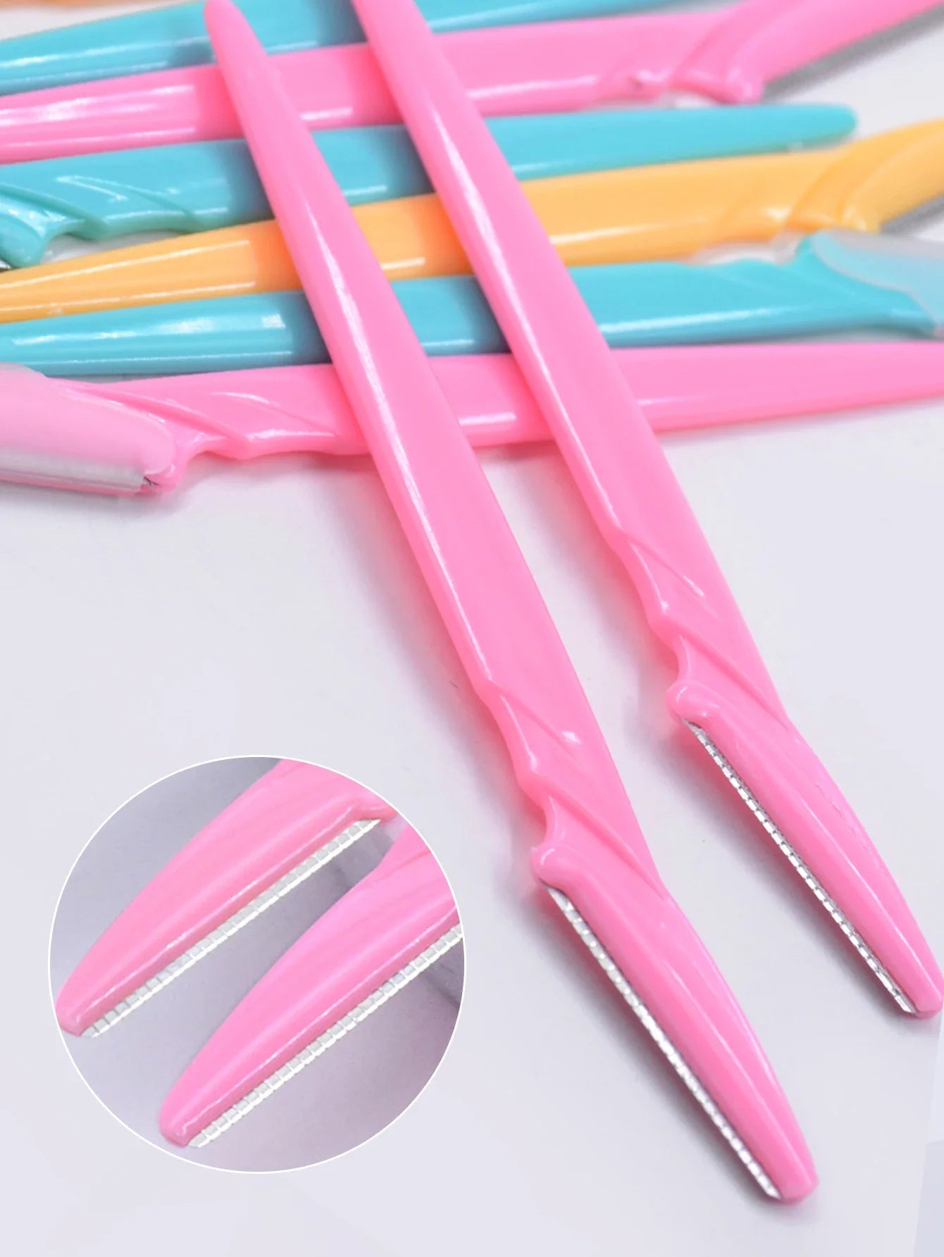 Eyebrow Razor Facial Razor for Women 10/30/40Pcs Multipurpose Exfoliating Dermaplaning Tools with Precision Cover Safety Beauty