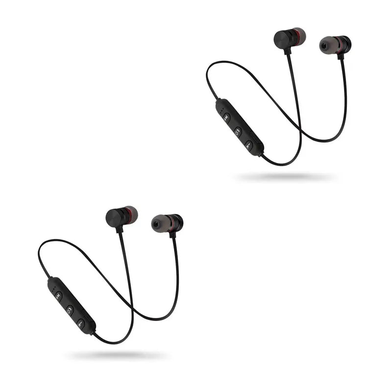 Athletic Earphone1/2/3/4pcs Bluetooth Neckband Magnetic Wireless Earphones Stereo Earbuds Music Headphones With Mic For Xiaomi