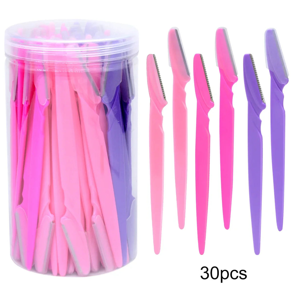 Eyebrow Razor Facial Razor for Women 10/30/40Pcs Multipurpose Exfoliating Dermaplaning Tools with Precision Cover Safety Beauty