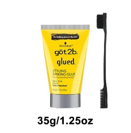 Combo Got2b Glued Spiking Glue Hair Gel Water invisible Resistant Strong Hold for wig adhesives dege control gel for Screaming Hold