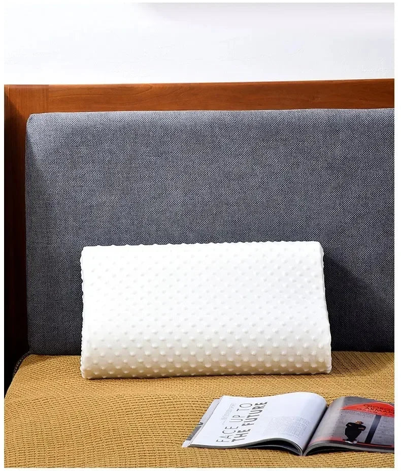 Comfortable Memory Foam Sleeping Pillow Adjustable Side Sleeping Pillow Relieve Neck and Shoulder Pain Orthopedic Curve Neck Support Pillo