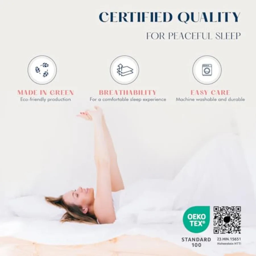 Comfy Sheet Sets Cotton - 500 Thread Count 100% Cotton Sheets 4 PC Luxury Soft Breathable Cooling Extra Large 16" Deep Pocket Sateen