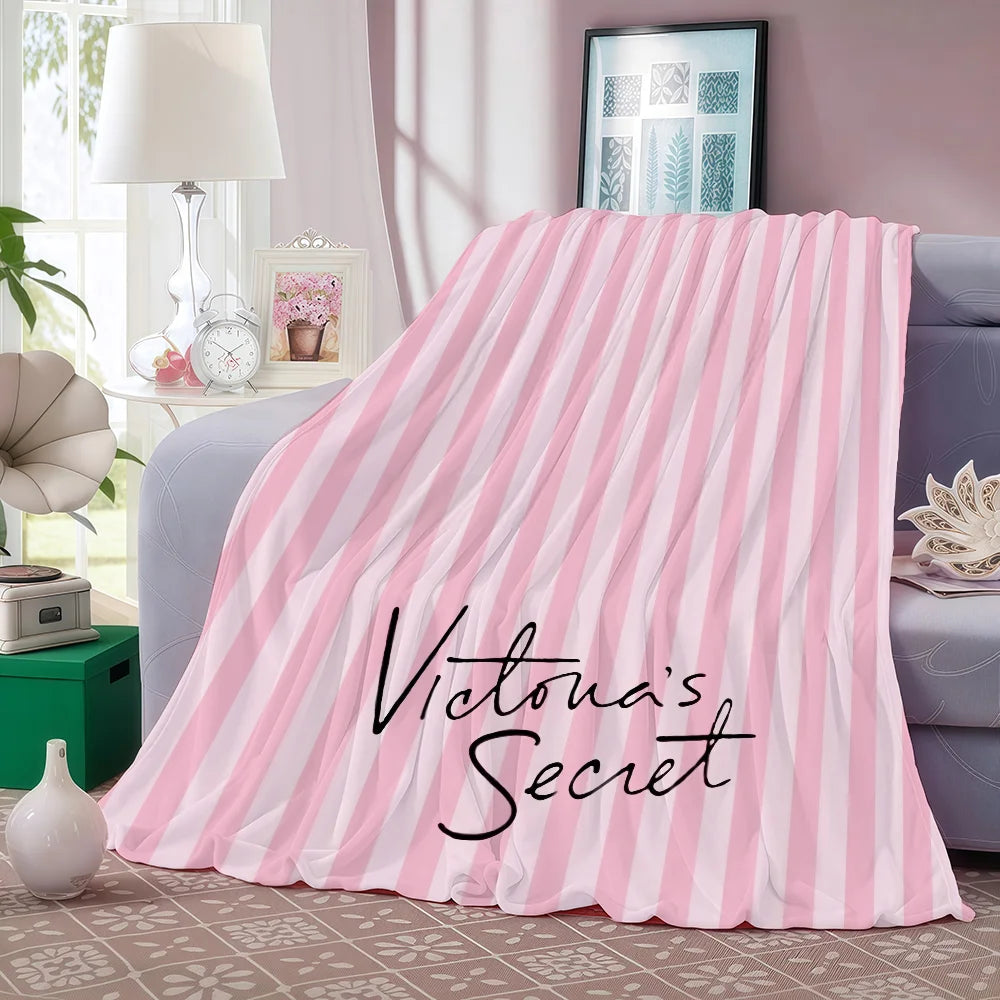 Cozy V-Victoria's S-Secret Blanket Warm And Soft Suitable For Bedroom Living Room Sofa Bed Office Travel Camping