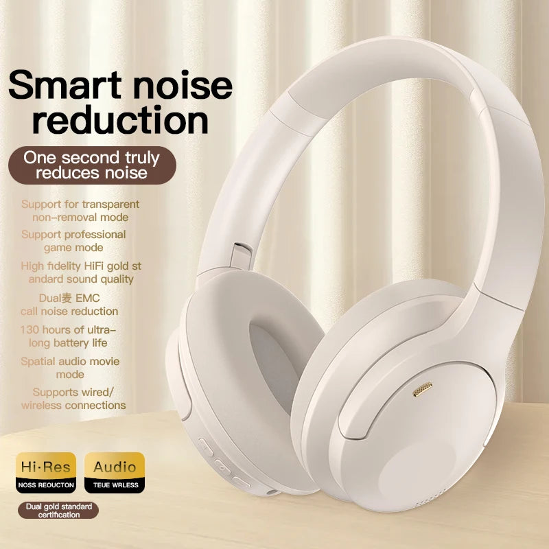 Earphones Foldable Noise Reduction Bluetooth 5.3 Headsets Gaming Headphones Dual Mode Wireless Music Headsets For iPhone Xiaomi