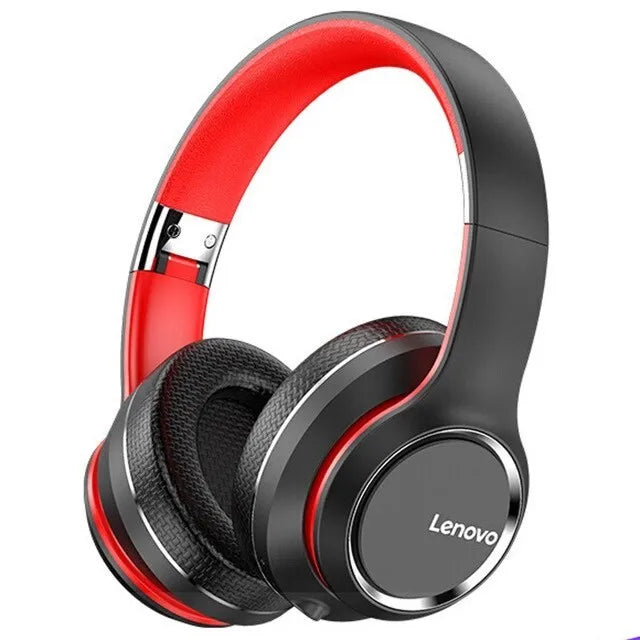 Dual Lenovo HD200 Bluetooth Earphones Over-ear Foldable Computer Wireless Headphones Noise Cancellation HIFI Stereo Gaming Headset