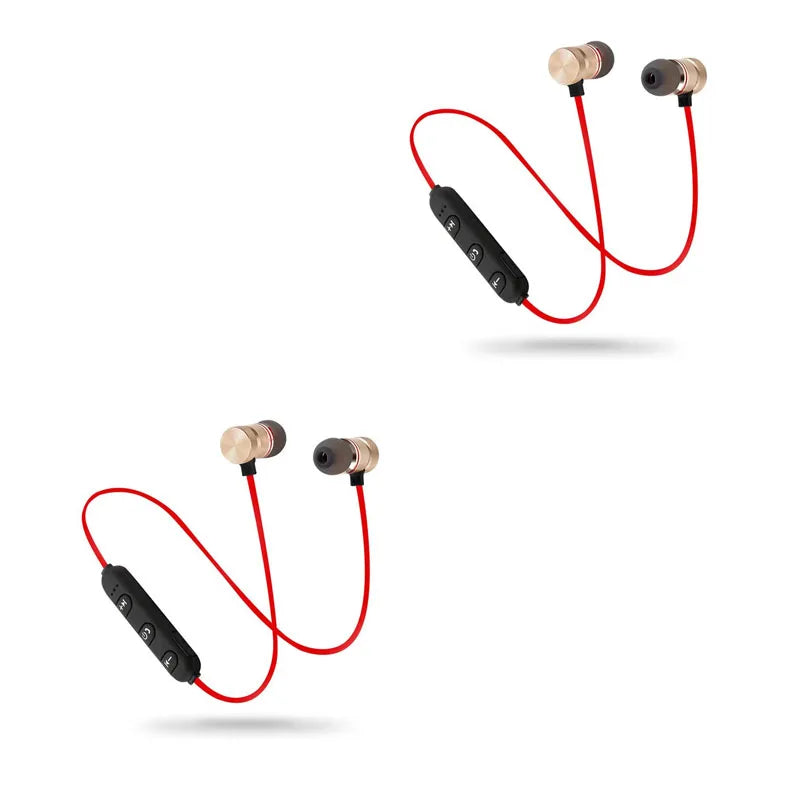 Athletic Earphone1/2/3/4pcs Bluetooth Neckband Magnetic Wireless Earphones Stereo Earbuds Music Headphones With Mic For Xiaomi