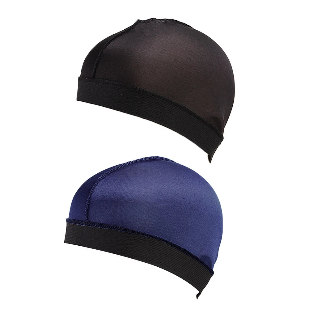 Solid Wave Caps Men Pure Color Caps  Elastic Breathable Wave Caps Polyester Multicolor Durag Cap Men Outdoor Wave Caps