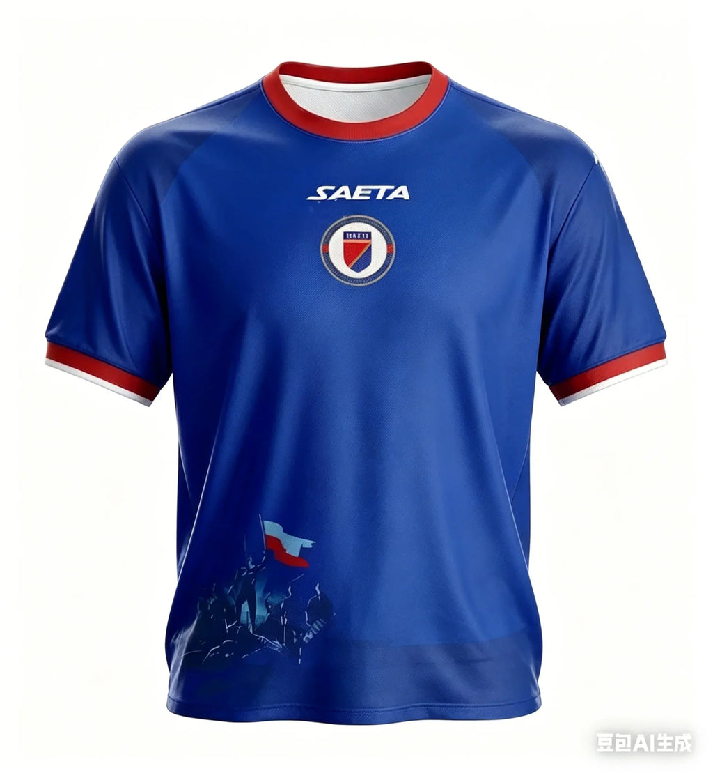 Haiti Soccer Jersey 2026 Grenadiers Short Sleeve Sport T-Shirt Gym Training Workout Athletic Fitness Running Tops Moto Quick Dry Sportswear