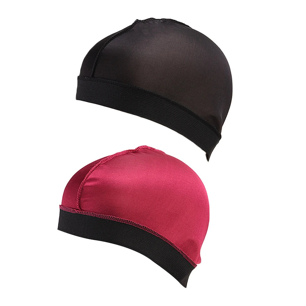 Solid Wave Caps Men Pure Color Caps  Elastic Breathable Wave Caps Polyester Multicolor Durag Cap Men Outdoor Wave Caps