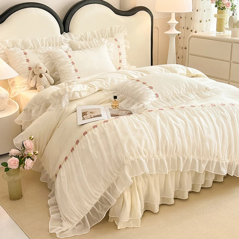 King Size 3 Pieces Bedding Set duvet cover pillow Shams for All Seasons ﻿