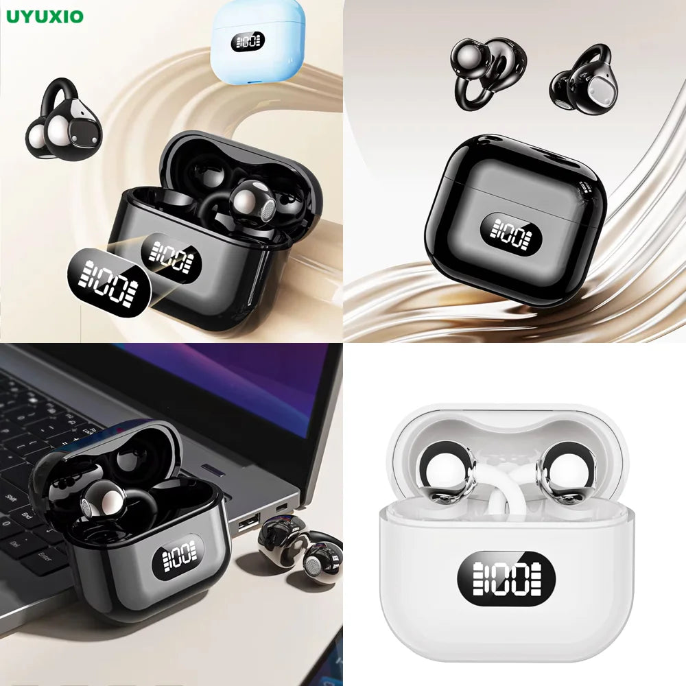 Mini Earbuds Wireless with LED Display Long-Battery Life Clear Calls Headphone for Business Welcome Deal Headset New Electronics