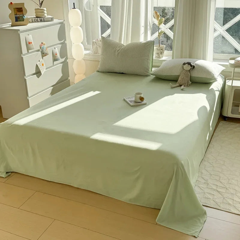 100% Pure Cotton Home Textile Striped Bedding Set Simple Soft Duvet Cover Sheet Pillowcase Ins Style Bed Linens Queen King Size 2025
