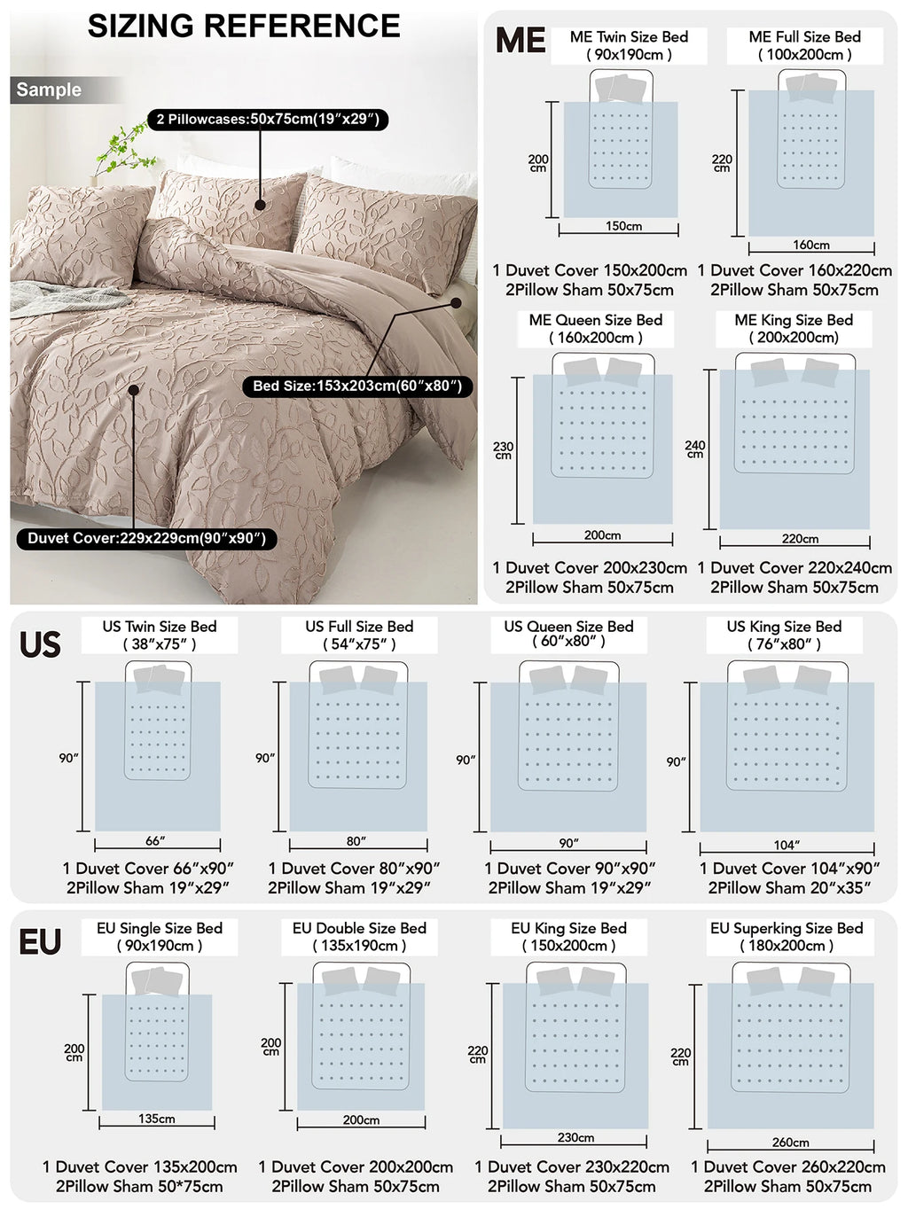 Cutting flower Bedding 3pcs Set with Zip Closure - Polyester, All-Season Comforter Set (Comforter & Pillow Shams Not Included)