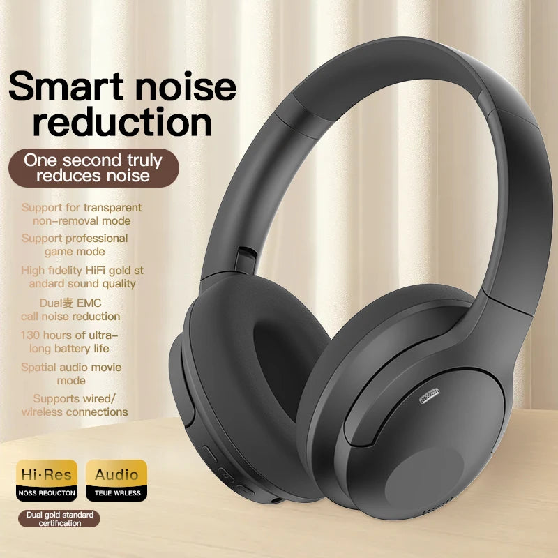 Earphones Foldable Noise Reduction Bluetooth 5.3 Headsets Gaming Headphones Dual Mode Wireless Music Headsets For iPhone Xiaomi