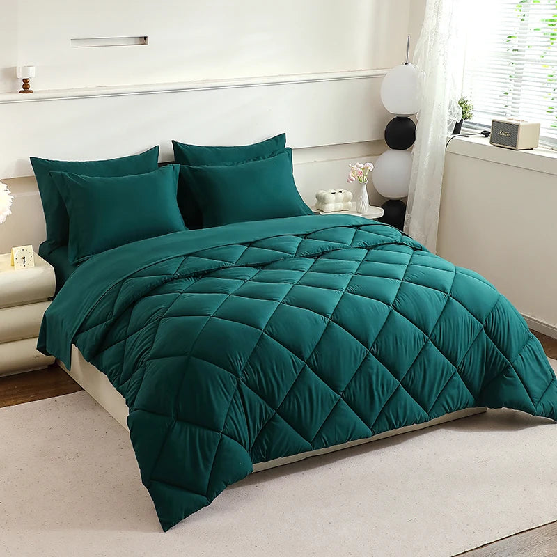 Twin Full Queen King 5pcs/7pcs Bedding Sets Home Decor Comforter Flat Sheet Fitted Sheet Pillowcases Sleeping Sets