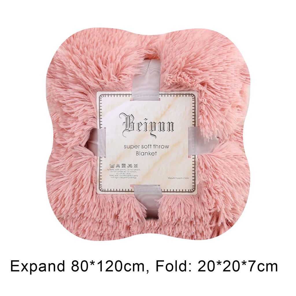 Fuzzy Fur 1PCS Super Soft Faux Elegant Cozy With Fluffy Throw Blanket Bed Sofa Bedspread Long Shaggy Soft Warm Bedding Sheet