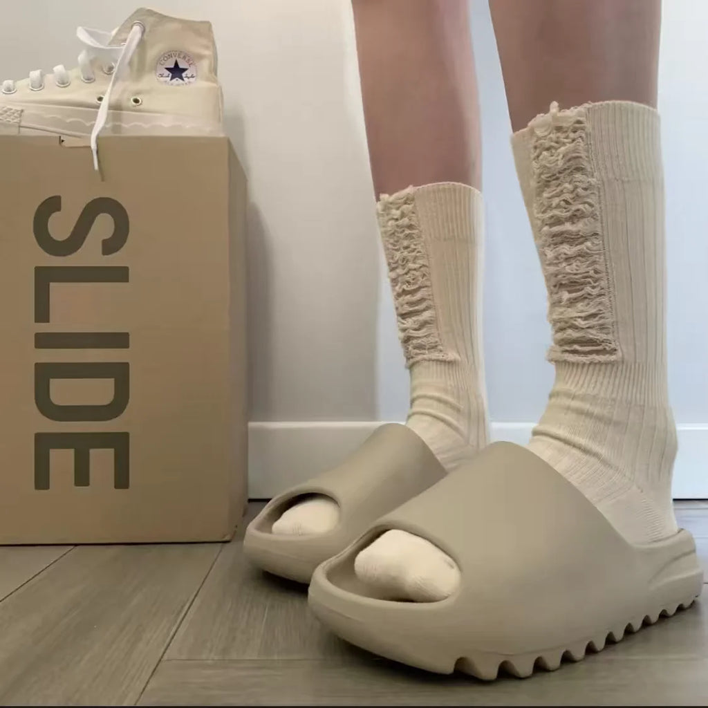 Unisex Summer  Sandals Casual Beach Shoes Soft Bottom Slides Thick Platform EVA Anti-Slip Home Slippers