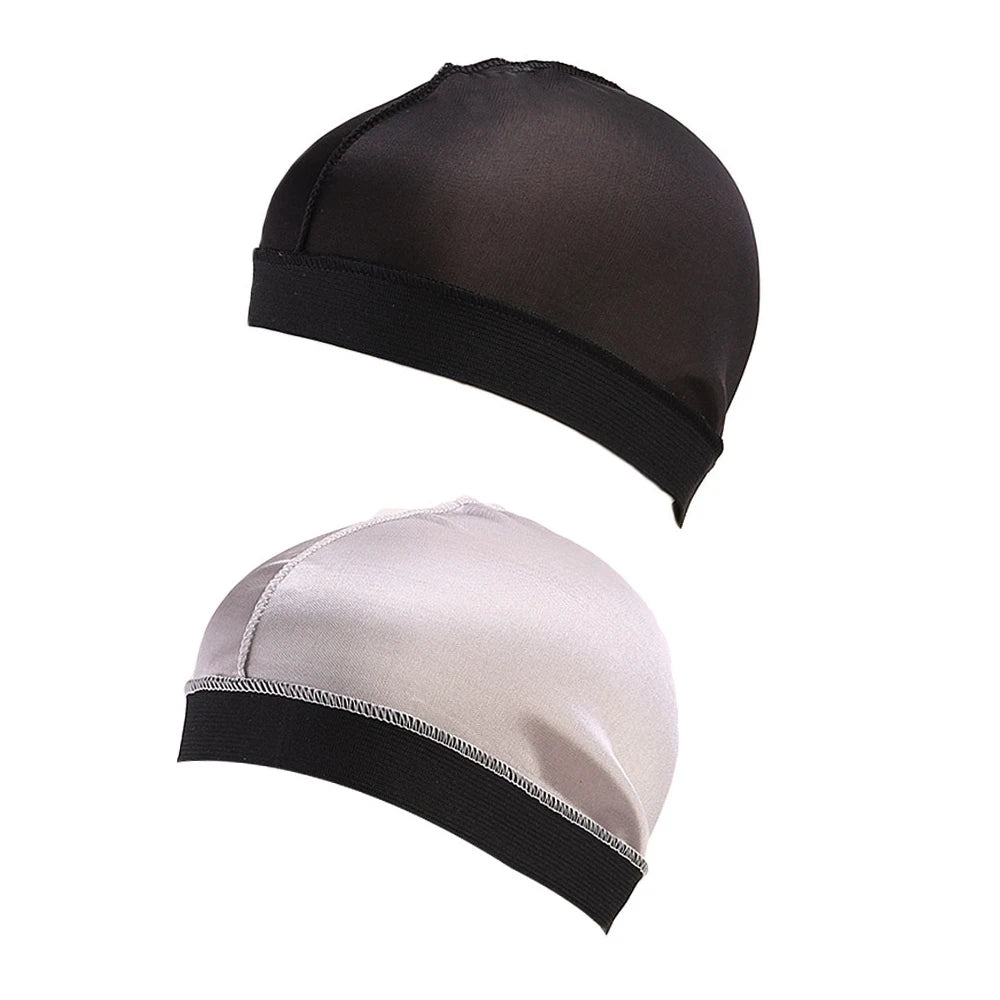 Solid Wave Caps Men Pure Color Caps  Elastic Breathable Wave Caps Polyester Multicolor Durag Cap Men Outdoor Wave Caps