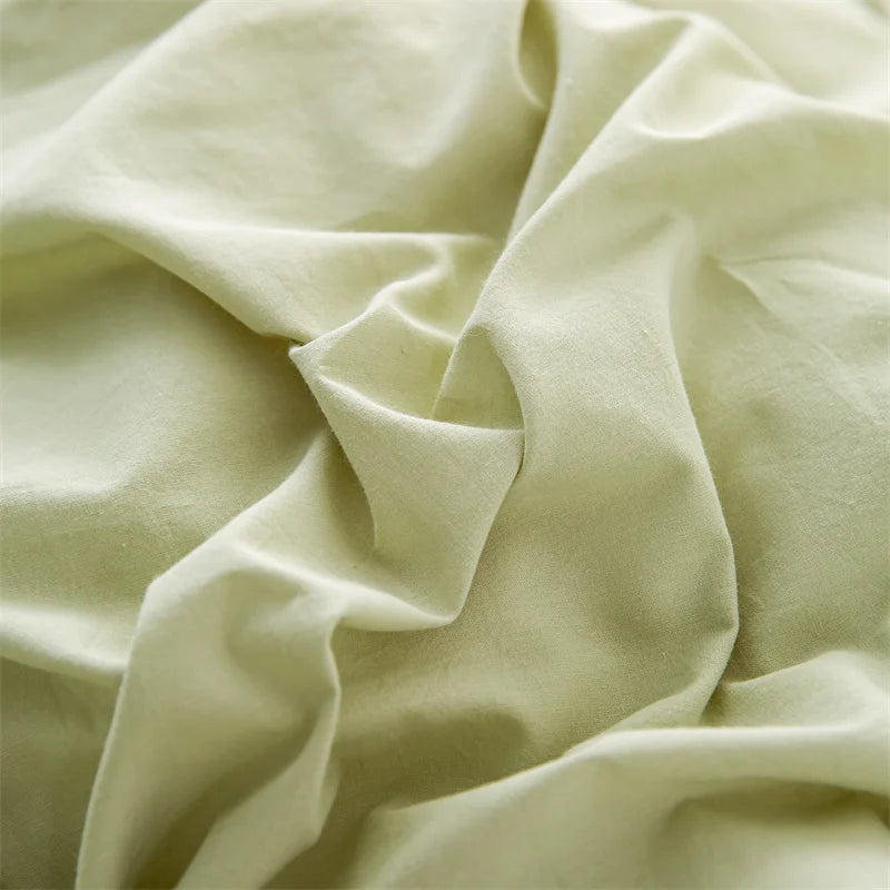 Hight Quality 3pcs  100% cotton bedding set Double Duvet Cover Set 220x240 Solid Twist Cotton King Size Bedding Set Quilt Cover Set