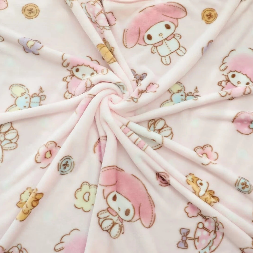Ideal Nap Blanket & Sofa Cover Blanket Kawaii Japanese Style Flannel Soft Warm Sheet Leg Blanket Girls Gifts