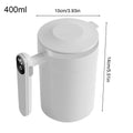 Large 400ml Self Stirring Coffee Mug Electric Stainless Steel USB Rechargeable with LCD Thermometer for Mixing Tea Milk Hot Chocolate