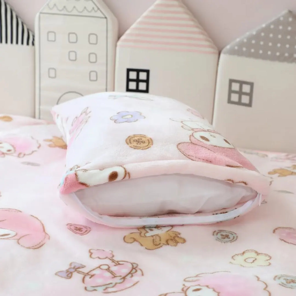 Ideal Nap Blanket & Sofa Cover Blanket Kawaii Japanese Style Flannel Soft Warm Sheet Leg Blanket Girls Gifts