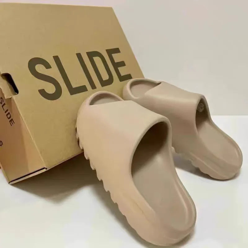 Unisex Summer  Sandals Casual Beach Shoes Soft Bottom Slides Thick Platform EVA Anti-Slip Home Slippers