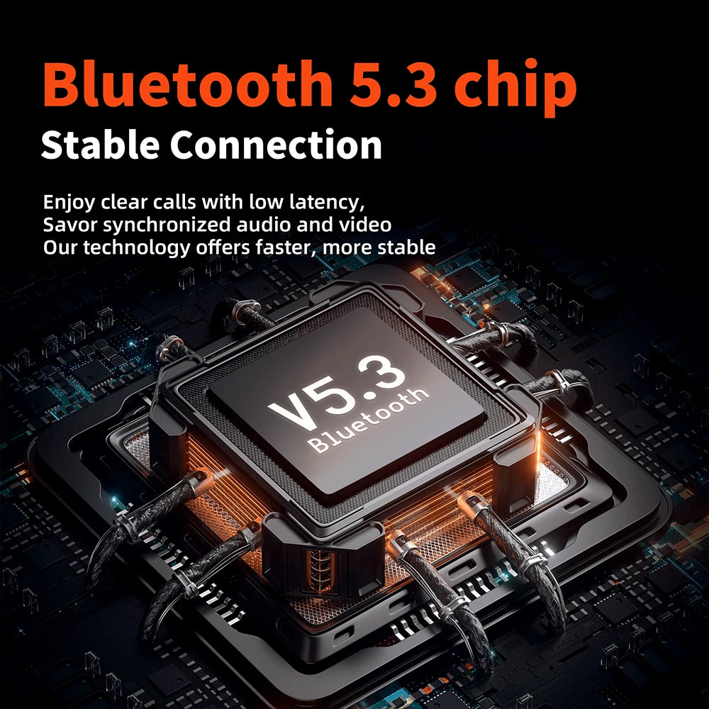 Active Noise Cancellation HiFi Wireless headphones QERE E80 Earphone bluetooth 5.3 ANCHi-Res Audio Over the Ear Headset 70H 40mm Driver2.4G