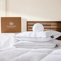 Premium Bed Pillows Goose Feather  Standard Size 2-Pack Hotel Quality Collection Medium Support for Side and Back Sleep