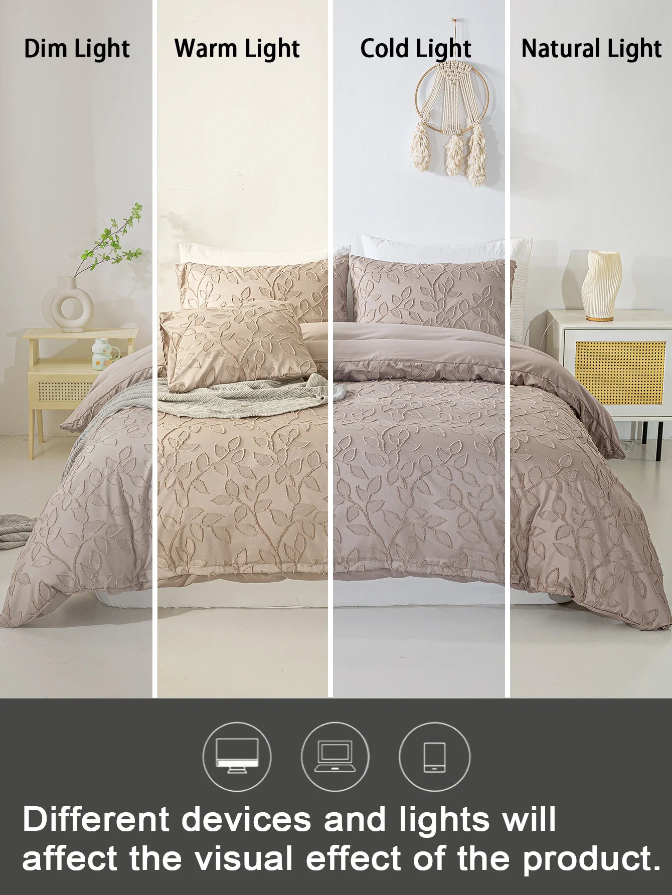 Cutting flower Bedding 3pcs Set with Zip Closure - Polyester, All-Season Comforter Set (Comforter & Pillow Shams Not Included)