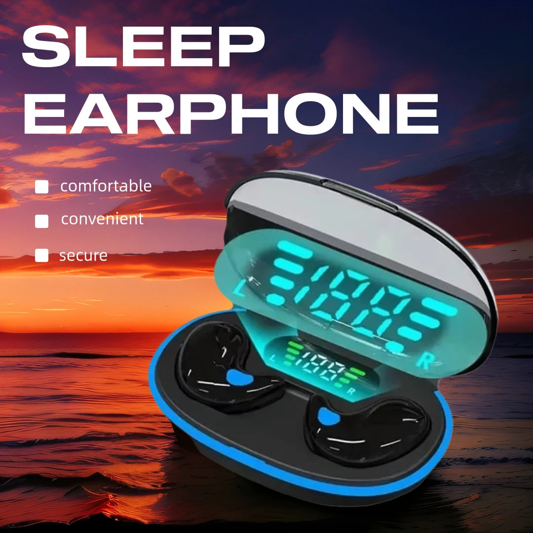 Sleeping Earbuds X55 Wireless Mini Headphones, TWS Bluetooth Earphone for Work & Sport, Hidden Stereo Headsets with Microphone