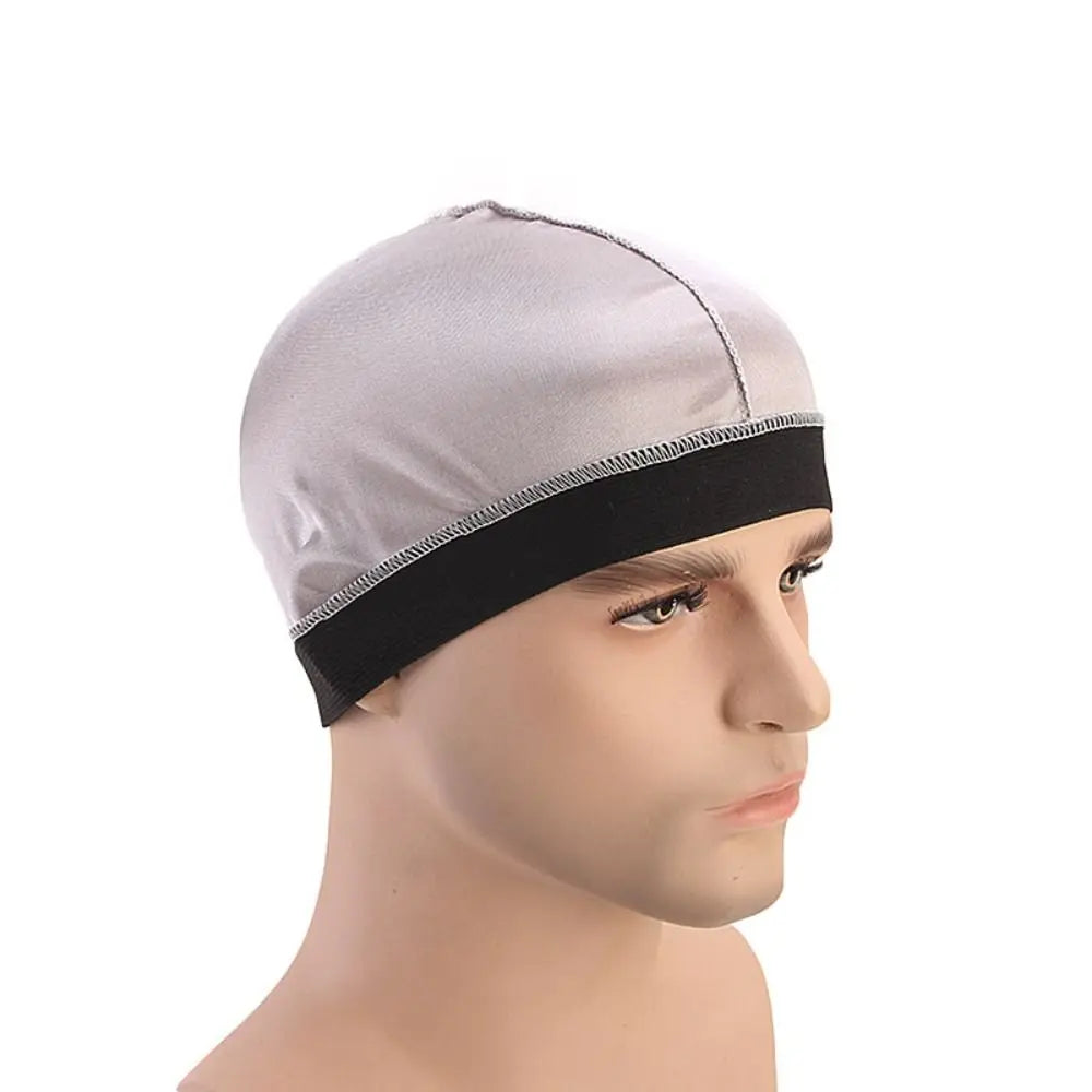 Pure Color Men Caps Durag Style Hats Bonnet Elastic Breathable Wave Caps Polyester Multicolor Durag Cap Men Outdoor Wave Caps