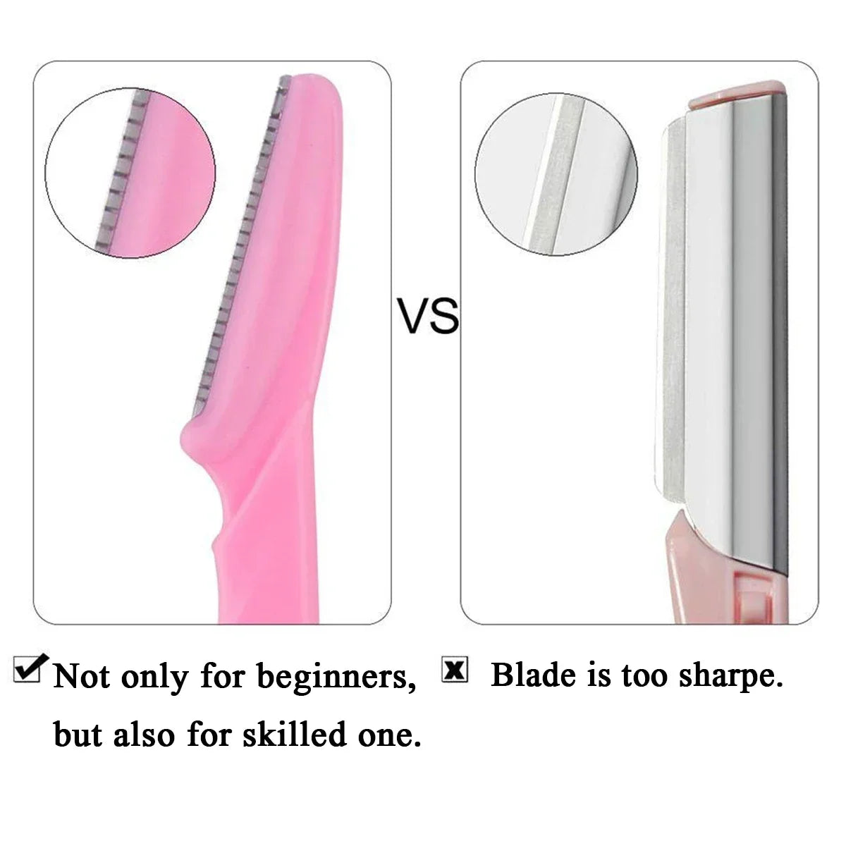 Eyebrow Razor Facial Razor for Women 10/30/40Pcs Multipurpose Exfoliating Dermaplaning Tools with Precision Cover Safety Beauty