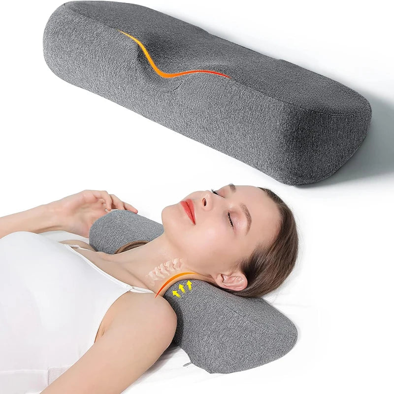 Super Comfortable Cervical Pillow, Memory Foam Contour Pillow, Bed Pillows for Side Sleeper Ergonomic Orthopedic Sleeping Pillow, Neck Pillow